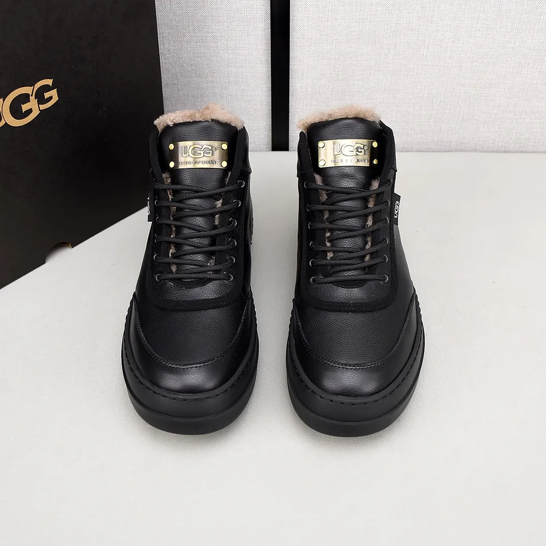 PP520👟👟👟【ugg】The upper is made of waterproof nubuck, real wool lining, and non-slip rubber sole. Warm and comfortable, a must-have in winter! Men's size 38-44 (custom-made size 45 is non-refundable).